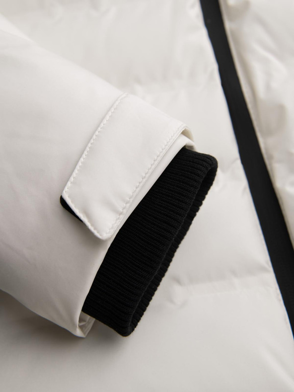 Ombre Clothing Кремаво мъжко ватирано зимно яке Ombre Clothing