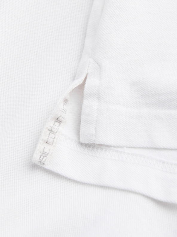 Ombre Clothing Бяла мъжка основна поло риза Ombre Clothing