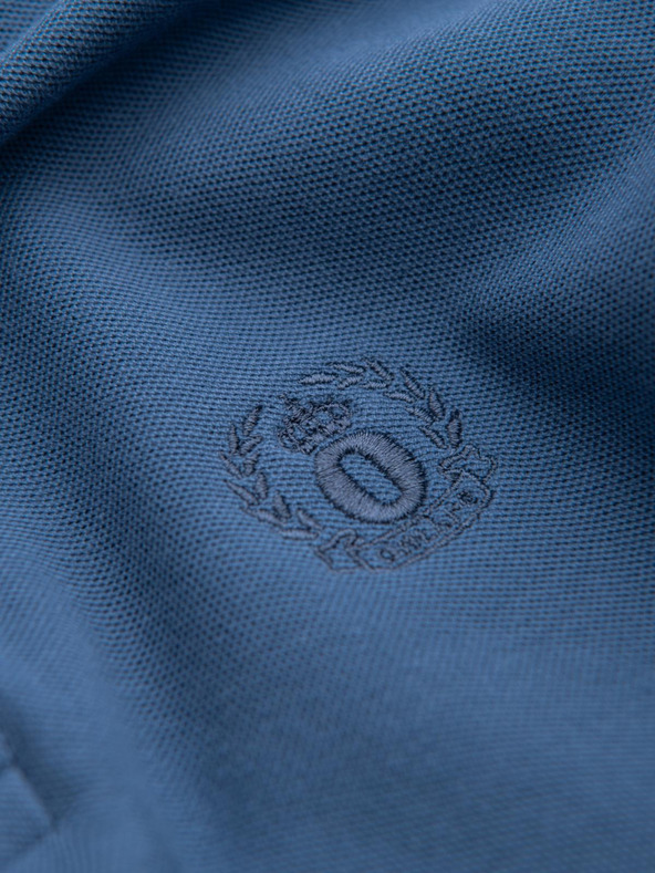 Ombre Clothing Синя мъжка основна поло риза Ombre Clothing