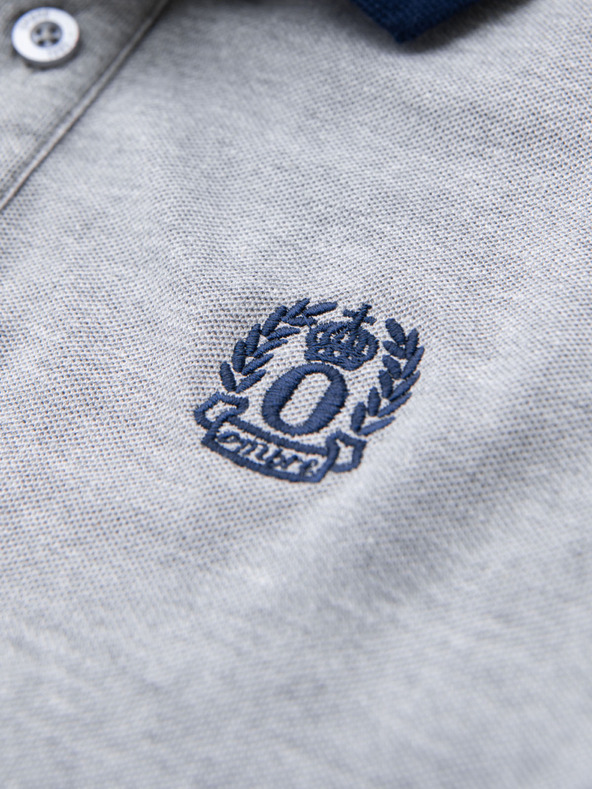 Ombre Clothing Сива мъжка поло риза Ombre Clothing