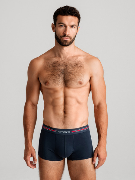 Ombre Clothing Класически мъжки боксерки с райе и ластик Ombre Clothing