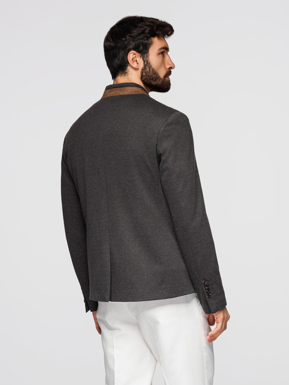 Ombre Clothing Мъжко яке в цвят тен със стояща яка Ombre Clothing