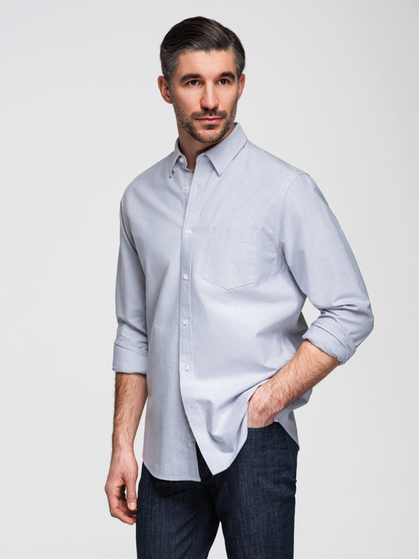 Ombre Clothing Мъжка оксфордска риза Ombre Clothing V1 OM-SHOS-0173