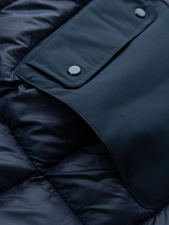 Ombre Clothing Мъжко ватирано дълго яке с големи джобове Ombre Clothing