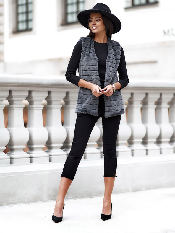 Edoti EDOTI Дамска жилетка, тъмно сива