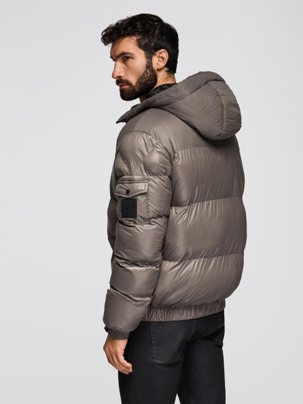 Ombre Clothing Мъжко топло яке с оребрени краища Ombre Clothing