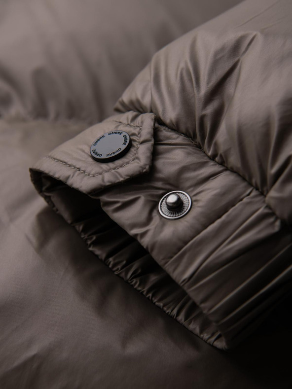 Ombre Clothing Мъжко топло яке с оребрени краища Ombre Clothing