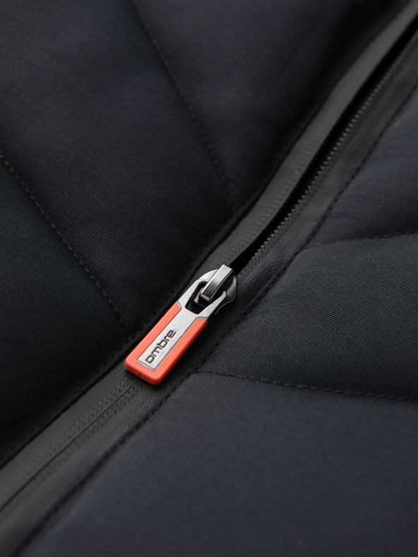 Ombre Clothing Мъжка ватирана жилетка с неонови акценти Ombre Clothing