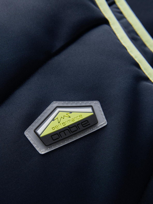 Ombre Clothing Мъжка ватирана жилетка с неонови акценти Ombre Clothing