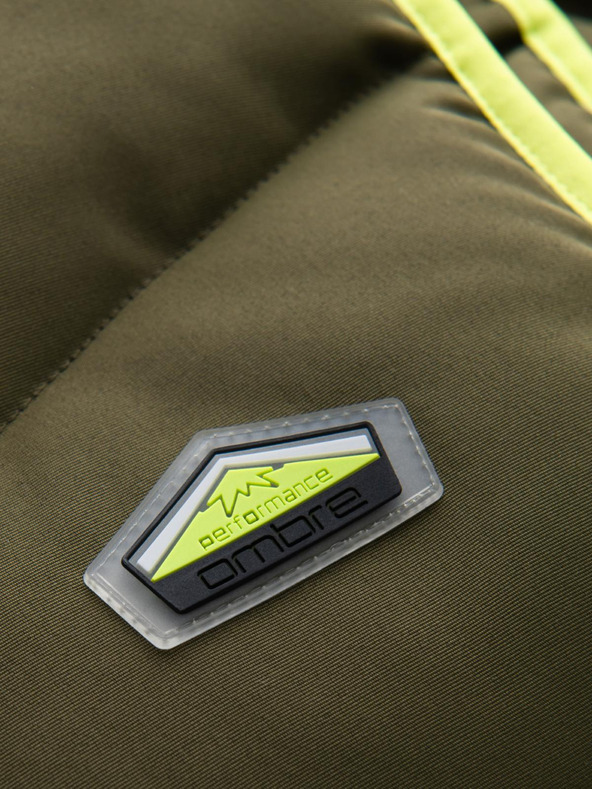 Ombre Clothing Мъжка ватирана жилетка с неонови акценти Ombre Clothing