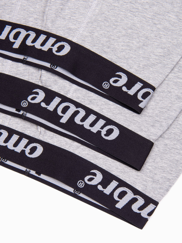 Ombre Clothing Сиви мъжки боксерки - 3 пакета Ombre Clothing U159