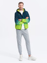 Ombre Clothing Мъжко спортно яке в зелено и бензин Ombre Clothing