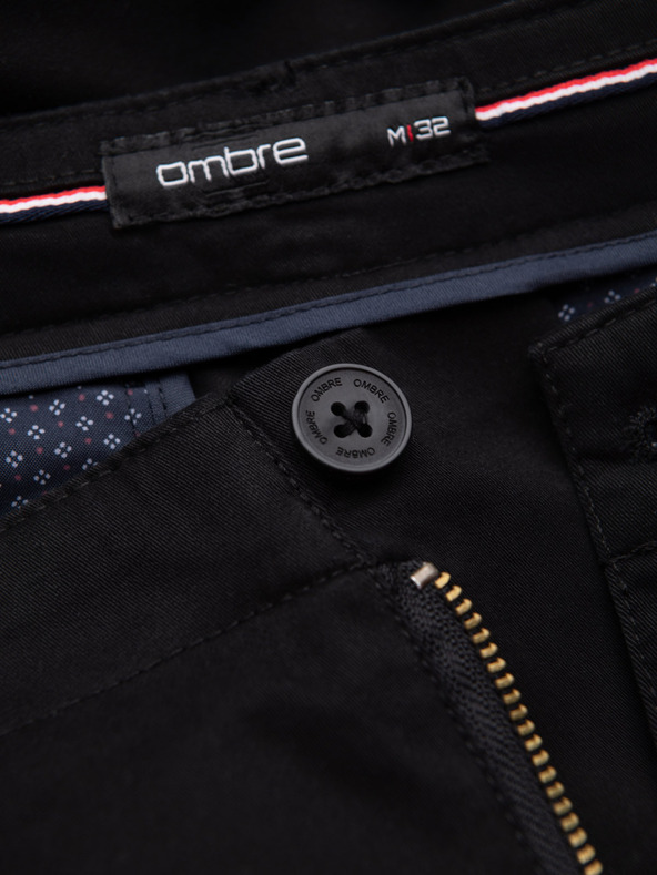 Ombre Clothing Черни мъжки къси панталони Ombre Clothing