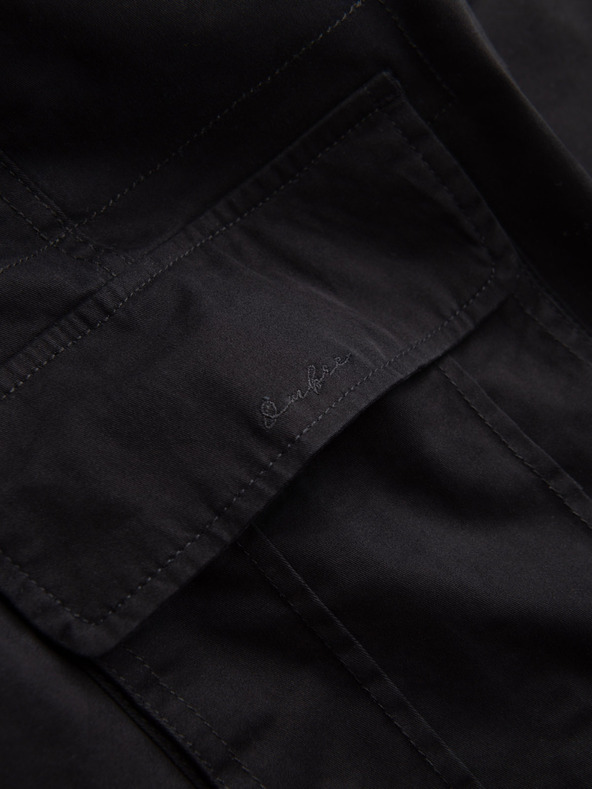 Ombre Clothing Черни мъжки къси панталони Ombre Clothing