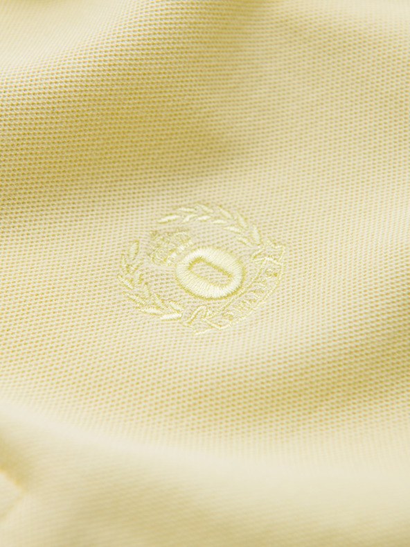 Ombre Clothing Жълта мъжка основна поло риза Ombre Clothing