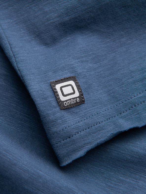 Ombre Clothing Тъмно синя мъжка тениска Ombre Clothing