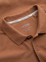 Ombre Clothing Кафява мъжка основна поло тениска Ombre Clothing
