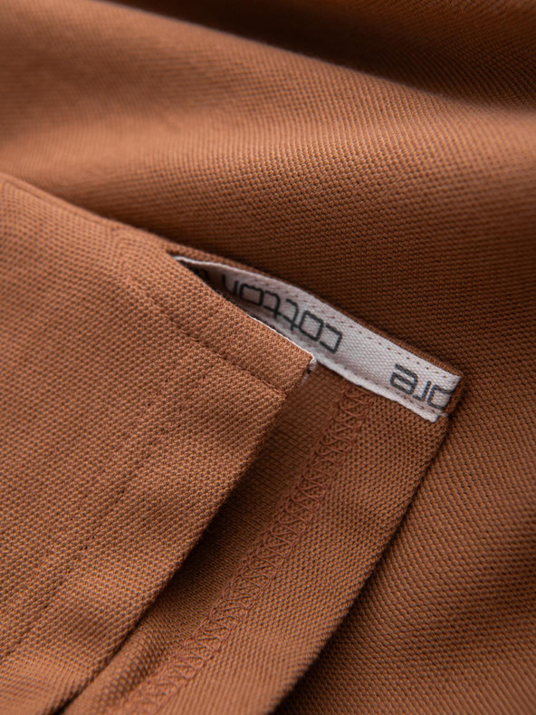 Ombre Clothing Кафява мъжка основна поло тениска Ombre Clothing