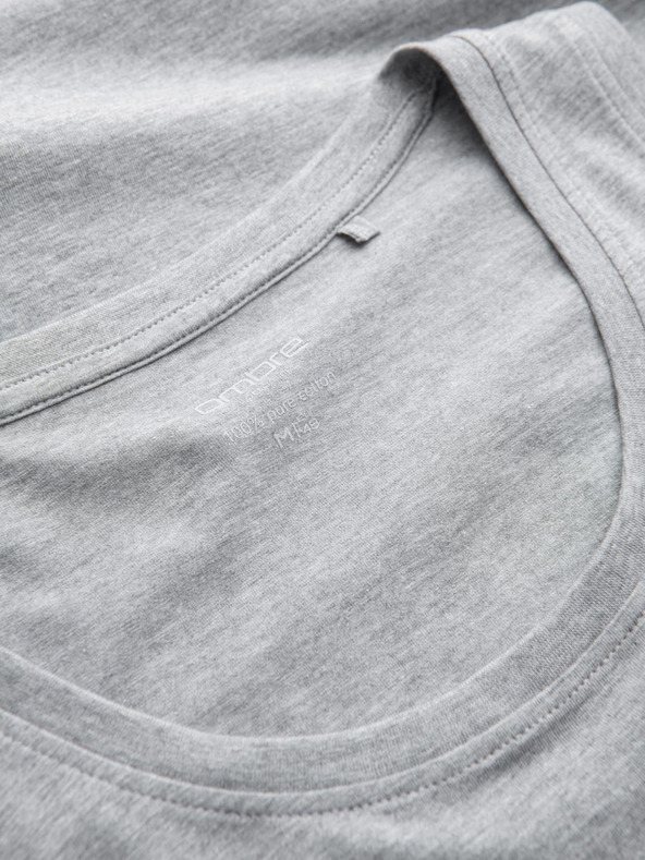 Ombre Clothing Сива мъжка памучна основна потник Ombre Clothing