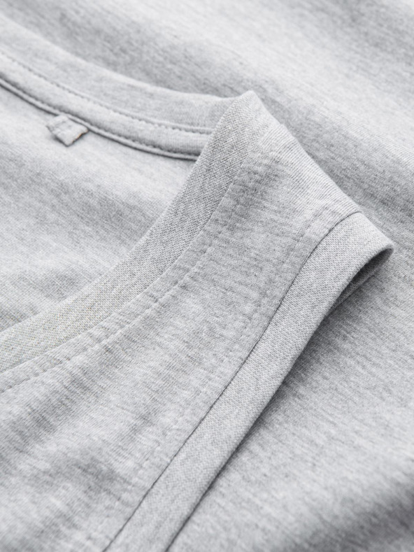 Ombre Clothing Сива мъжка памучна основна потник Ombre Clothing