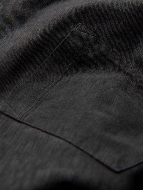 Ombre Clothing Черна мъжка тениска на райета Ombre Clothing