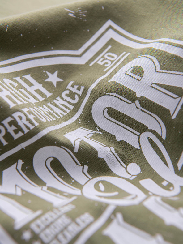 Ombre Clothing Зелена мъжка риза с щампа Ombre Clothing