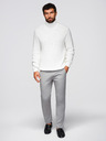 Ombre Clothing Светлосиви мъжки панталони чино с декоративен колан Ombre Clothing