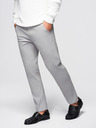 Ombre Clothing Светлосиви мъжки панталони чино с декоративен колан Ombre Clothing