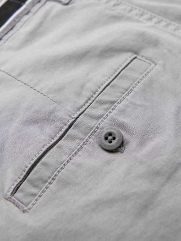 Ombre Clothing Светлосиви мъжки панталони чино с декоративен колан Ombre Clothing