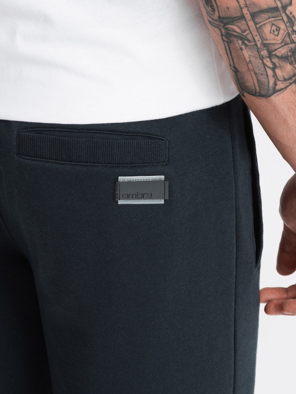 Ombre Clothing Черни мъжки основни спортни панталони Ombre Clothing