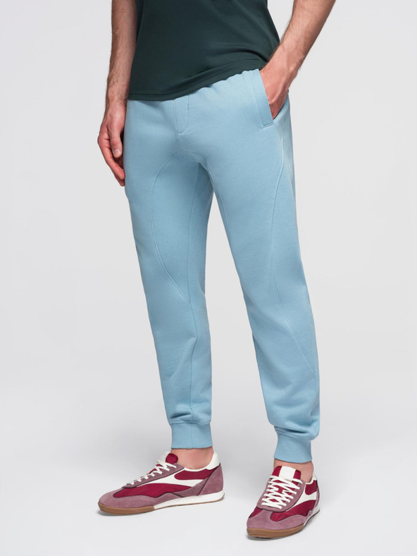 Ombre Clothing Синьо мъжко долнище  jogger Ombre Clothing
