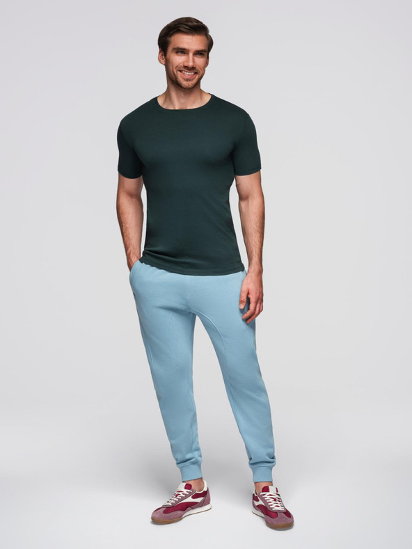 Ombre Clothing Синьо мъжко долнище  jogger Ombre Clothing