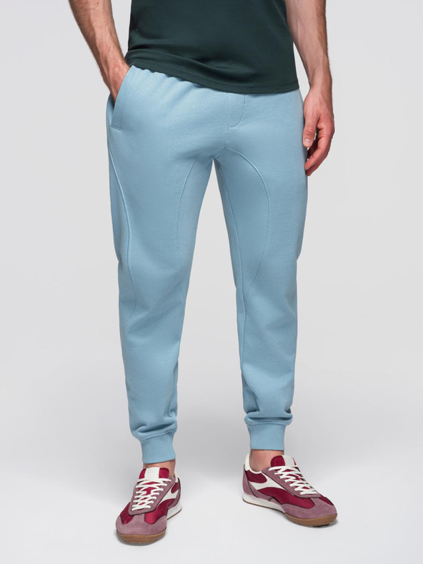 Ombre Clothing Синьо мъжко долнище  jogger Ombre Clothing