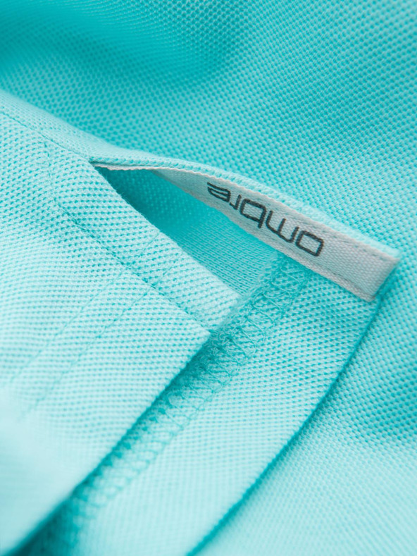 Ombre Clothing Мента мъжка основна поло риза Ombre Clothing