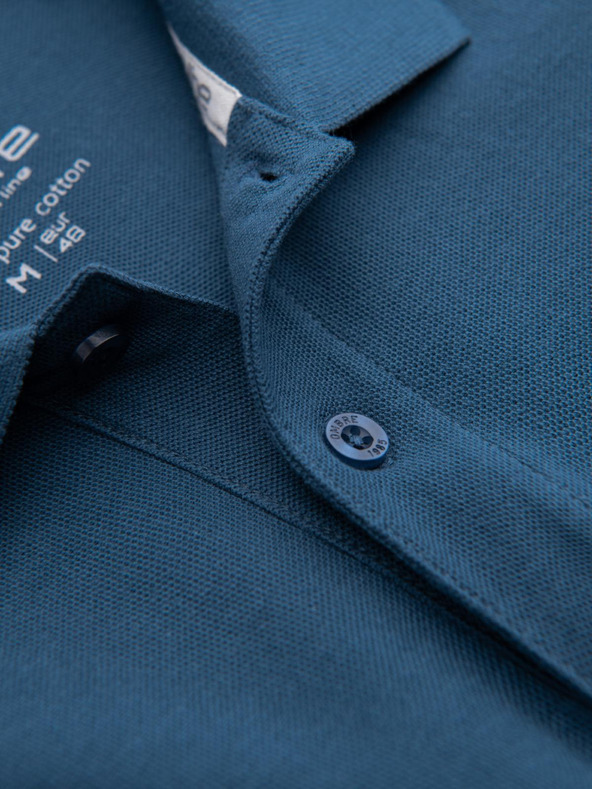 Ombre Clothing Синя мъжка основна поло риза Ombre Clothing