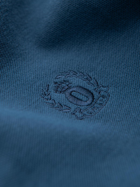 Ombre Clothing Синя мъжка основна поло риза Ombre Clothing