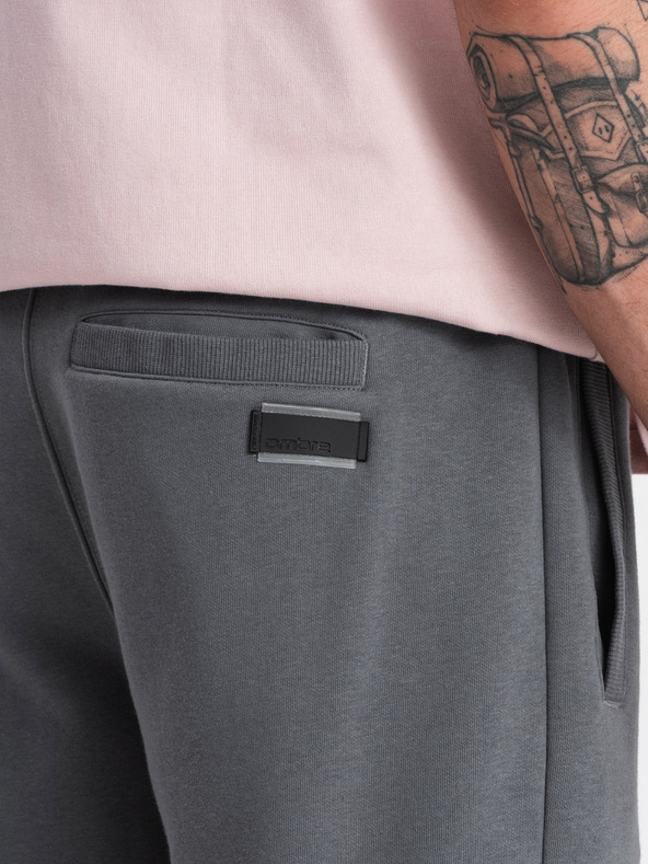 Ombre Clothing Сиви мъжки спортни панталони Ombre Clothing