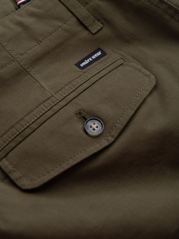 Ombre Clothing |Зелени мъжки къси панталони Ombre Clothing