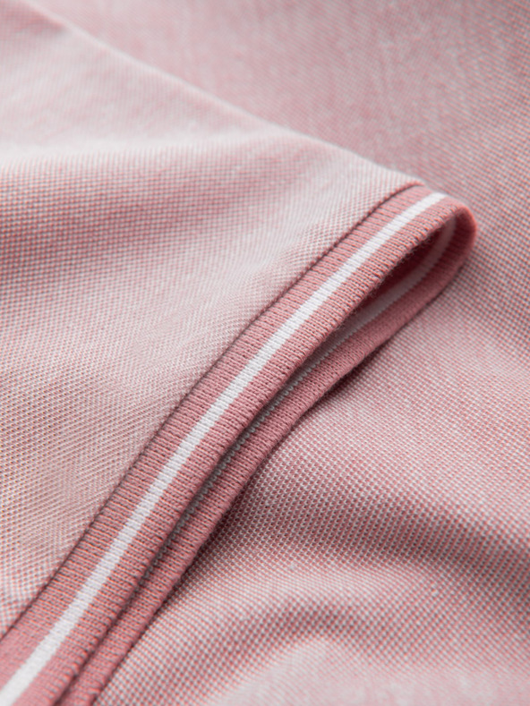 Ombre Clothing Меланжирана мъжка поло риза с раирана яка Ombre Clothing