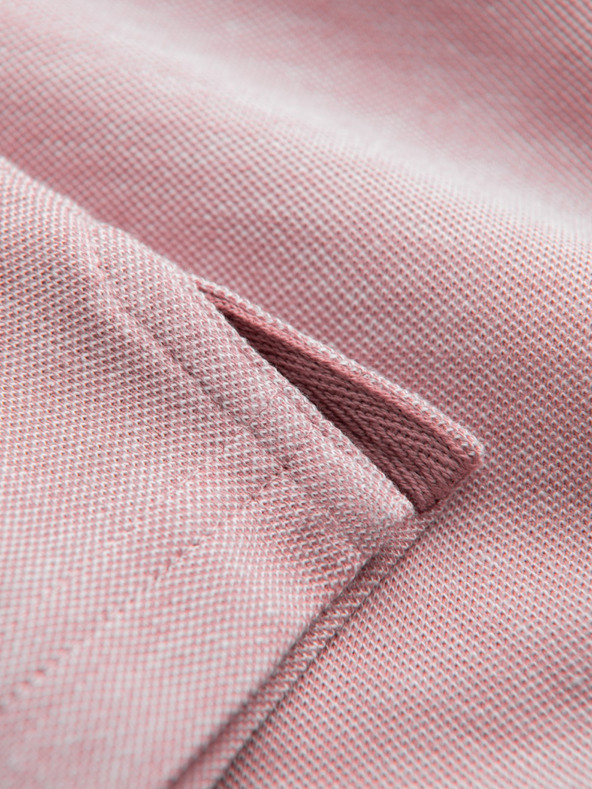 Ombre Clothing Меланжирана мъжка поло риза с раирана яка Ombre Clothing