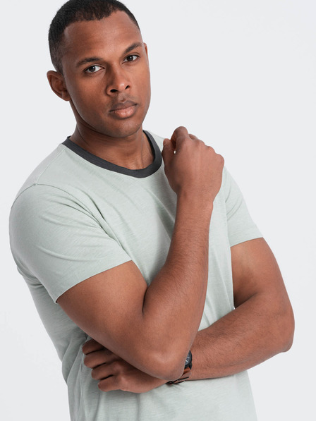 Ombre Clothing Сива мъжка тениска Ombre Облекло