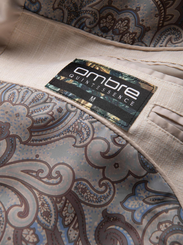 Ombre Clothing Кремав мъжки блейзър Ombre Clothing