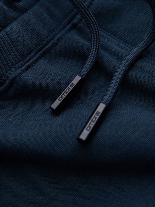 Ombre Clothing Тъмносини мъжки основни спортни шорти Ombre Clothing