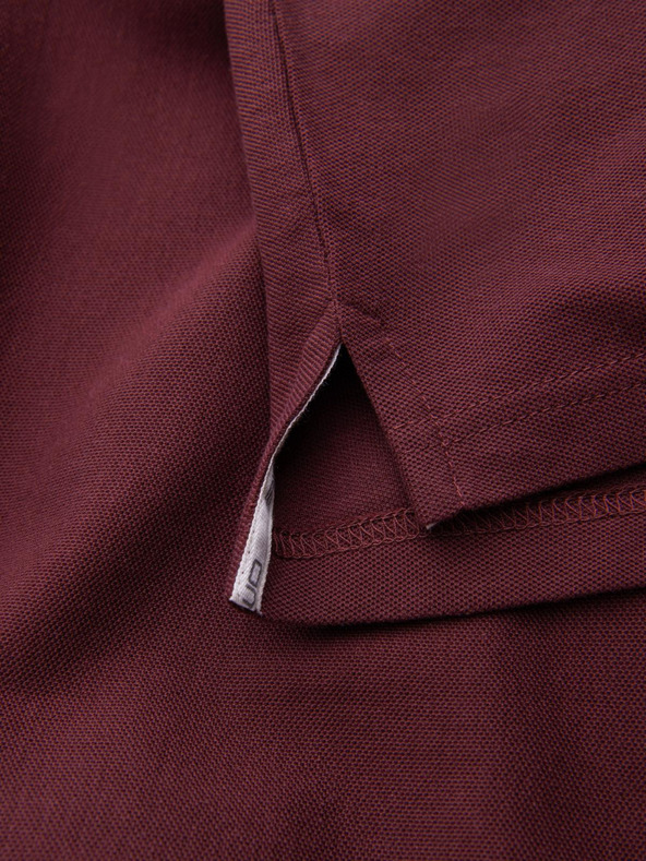 Ombre Clothing Мъжко основно поло в цвят бордо Ombre Clothing