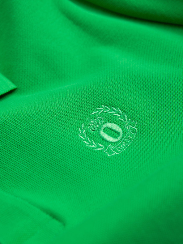 Ombre Clothing Зелена мъжка основна поло тениска Ombre Clothing