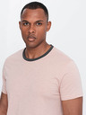 Ombre Clothing Розова мъжка тениска Ombre Clothing
