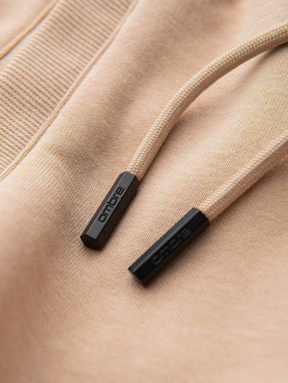 Ombre Clothing Бежови мъжки спортни основни шорти Ombre Clothing