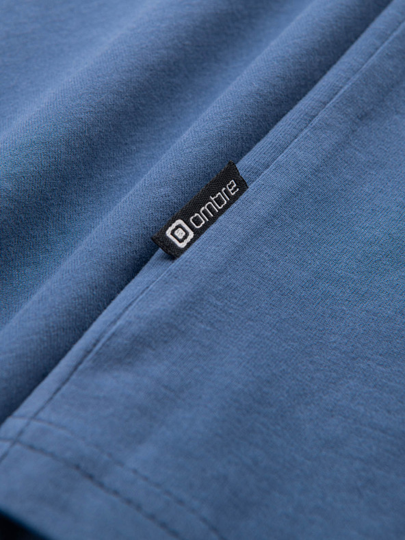 Ombre Clothing Мъжка памучна тениска с джобен печат Ombre Streetstyle Ombre Clothing