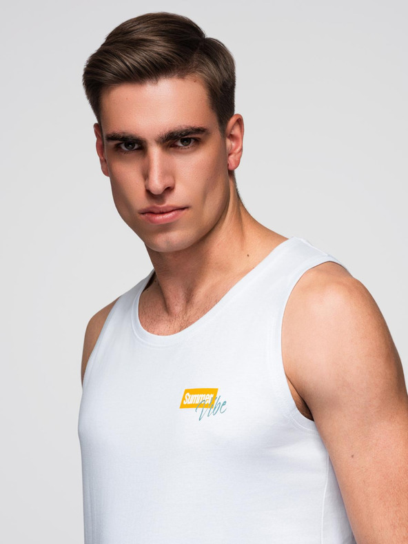 Ombre Clothing Мъжки памучен потник Summer Vibe с принт Ombre Clothing