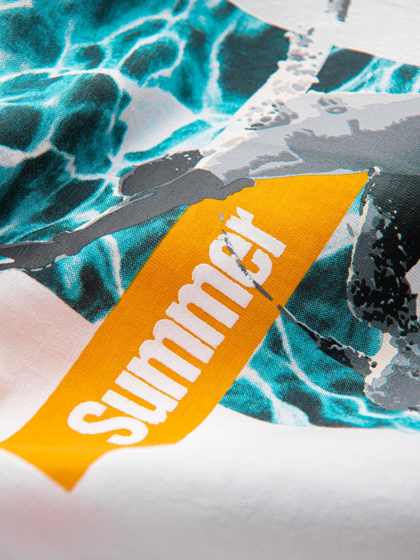 Ombre Clothing Мъжки памучен потник Summer Vibe с принт Ombre Clothing